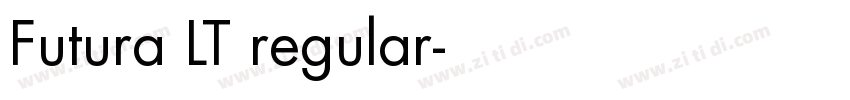 Futura LT regular字体转换